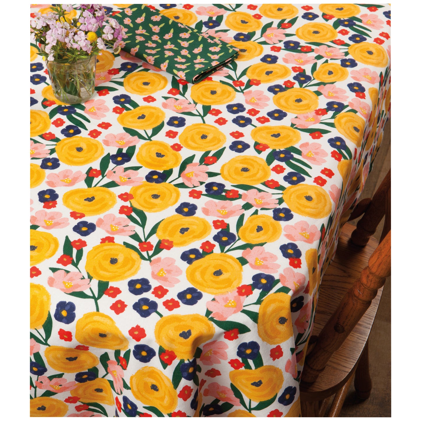 Full Bloom Tablecloth 90 x 60 inch