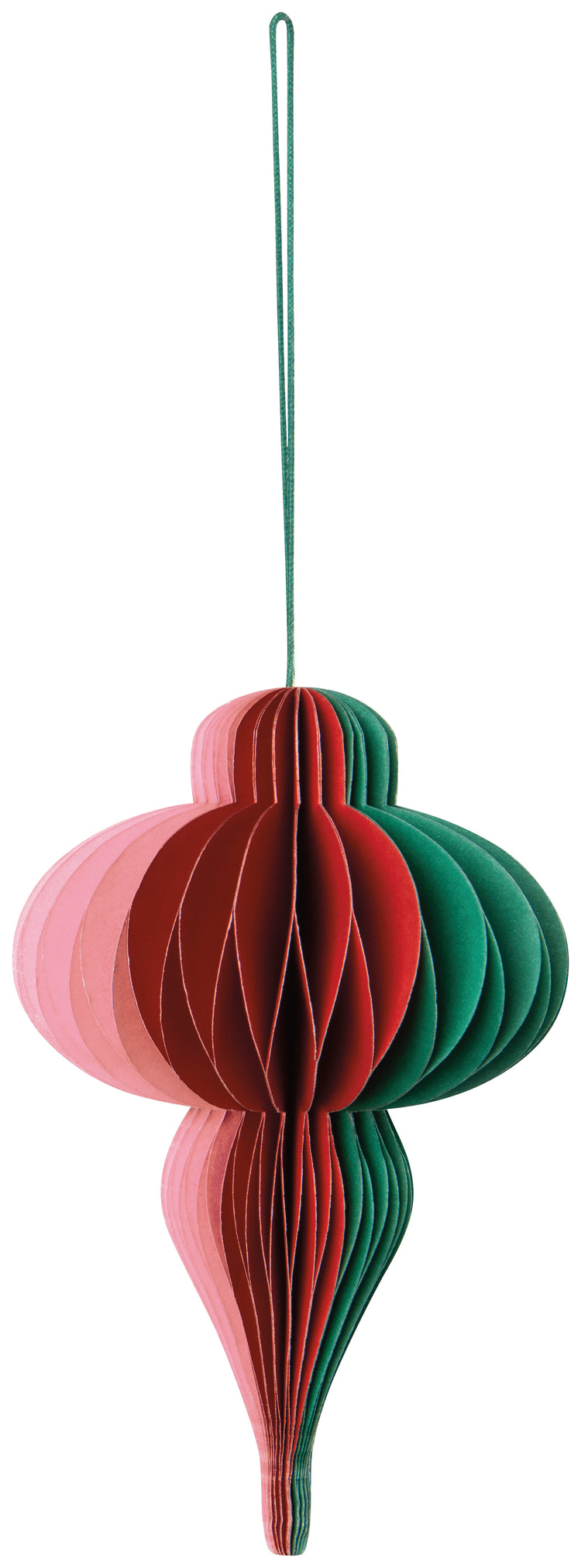 Finial Honeycomb Paper Christmas Tree Ornament