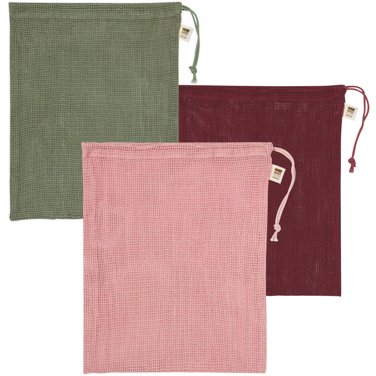 Le Marche Blush Mesh Produce Bags Set of 3
