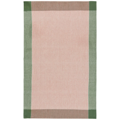 Jade Green Array Stripe Dishtowel Set of 2