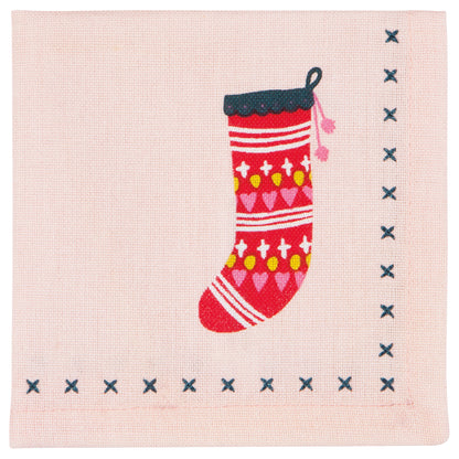 Winter Woolens Christmas Cocktail Napkins Set of 4