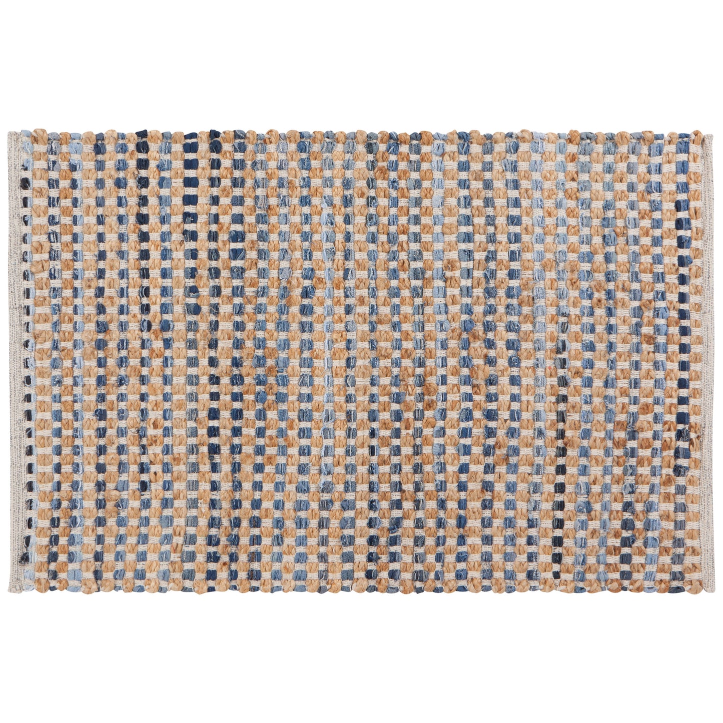 Grid Chindi Rug 2 x 3 ft