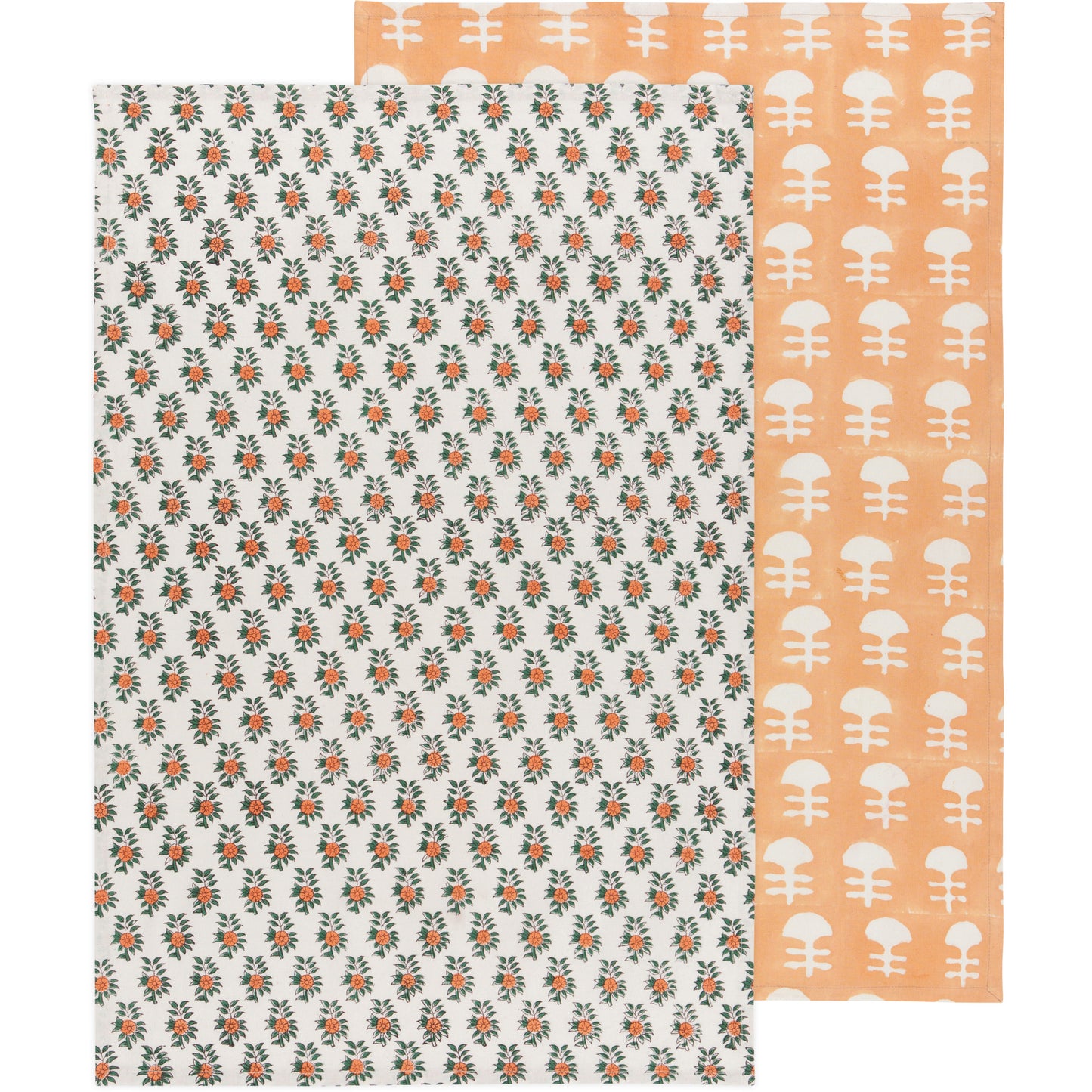 Gather Block Printed Dishtowel Set of 2