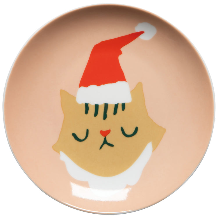 Let it Meow Christmas Appetizer Plates Set of 4