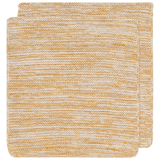 Ochre Knit Dishcloths Set of 2