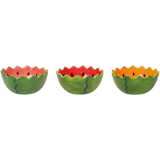 Melon Pop Shaped Bowls Set of 3
