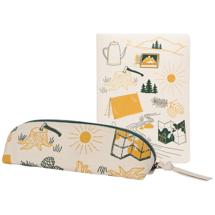 Camp Out Notebook & Pencil Case Set