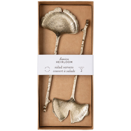 Ginkgo Salad Servers Set of 2