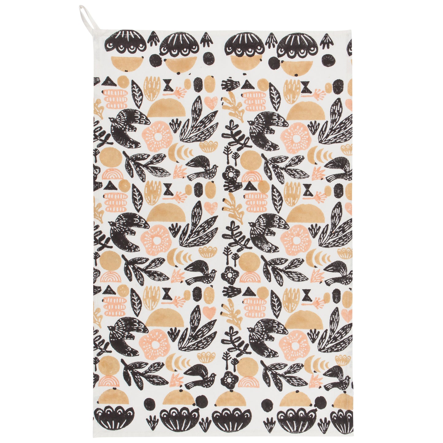 Myth Block Print Dishtowel