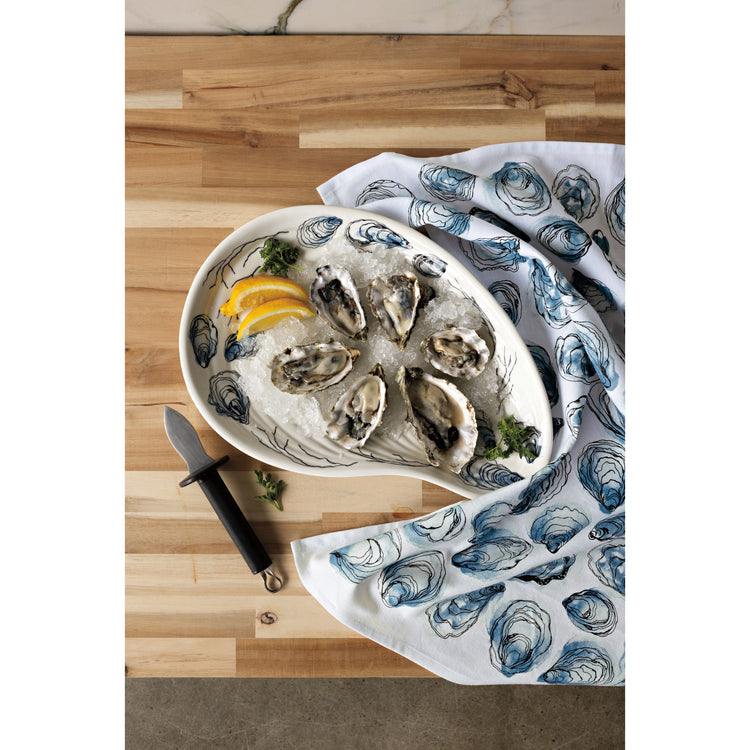 Oysters Printed Dishtowel