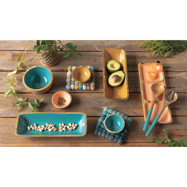 Lagoon Mango Wood Mini Bowl