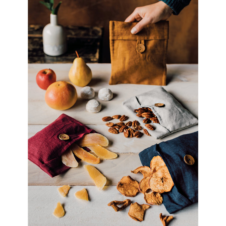Nourish Wine Amber Snack Bag Set of 2