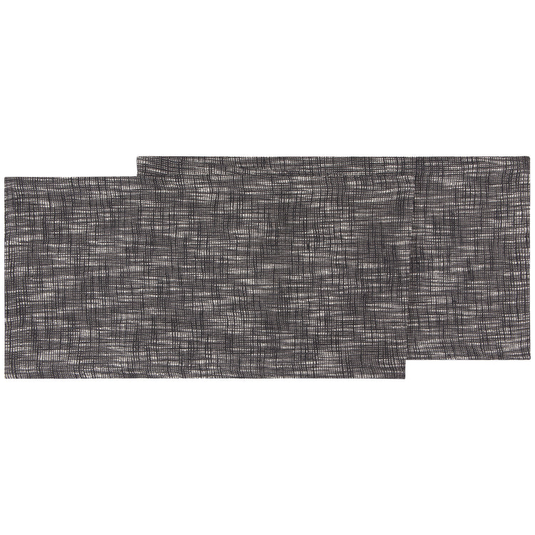 Medley Black Table Runner 13 x 72 inch