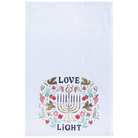 Love and Light Cotton Dishtowel