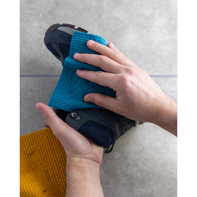 Ocean Blue and Gold Sponge Cloths Set of 2