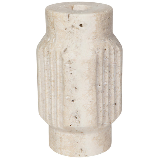 Altis Travertine Candle Holder 5 inch