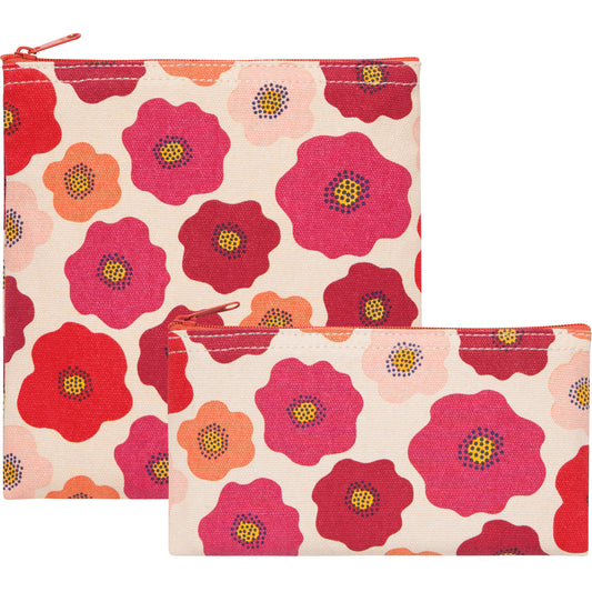 Poppy Snack Bags Set of 2