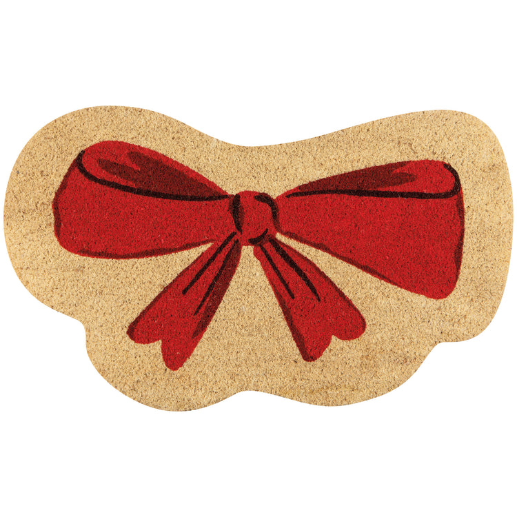 Bowtique Shaped Coir Doormat