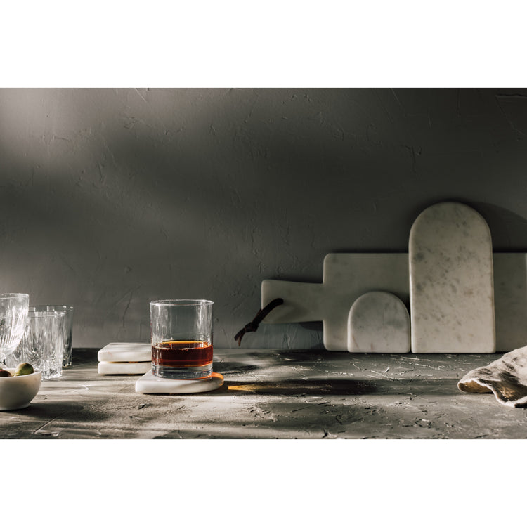 White Arch Marble Coasters Set of 4