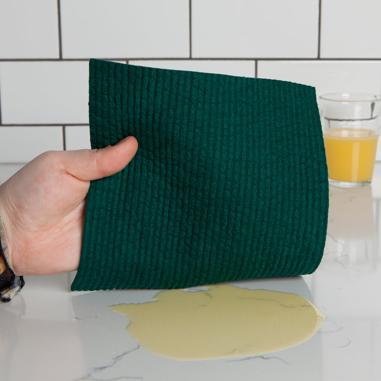 Evergreen and Blossom Dishcloths Set of 2