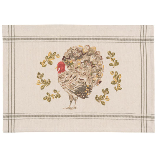 Holiday Turkey Placemat 12 x 18 inches