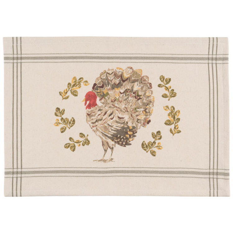 Holiday Turkey Placemat 12 x 18 inches