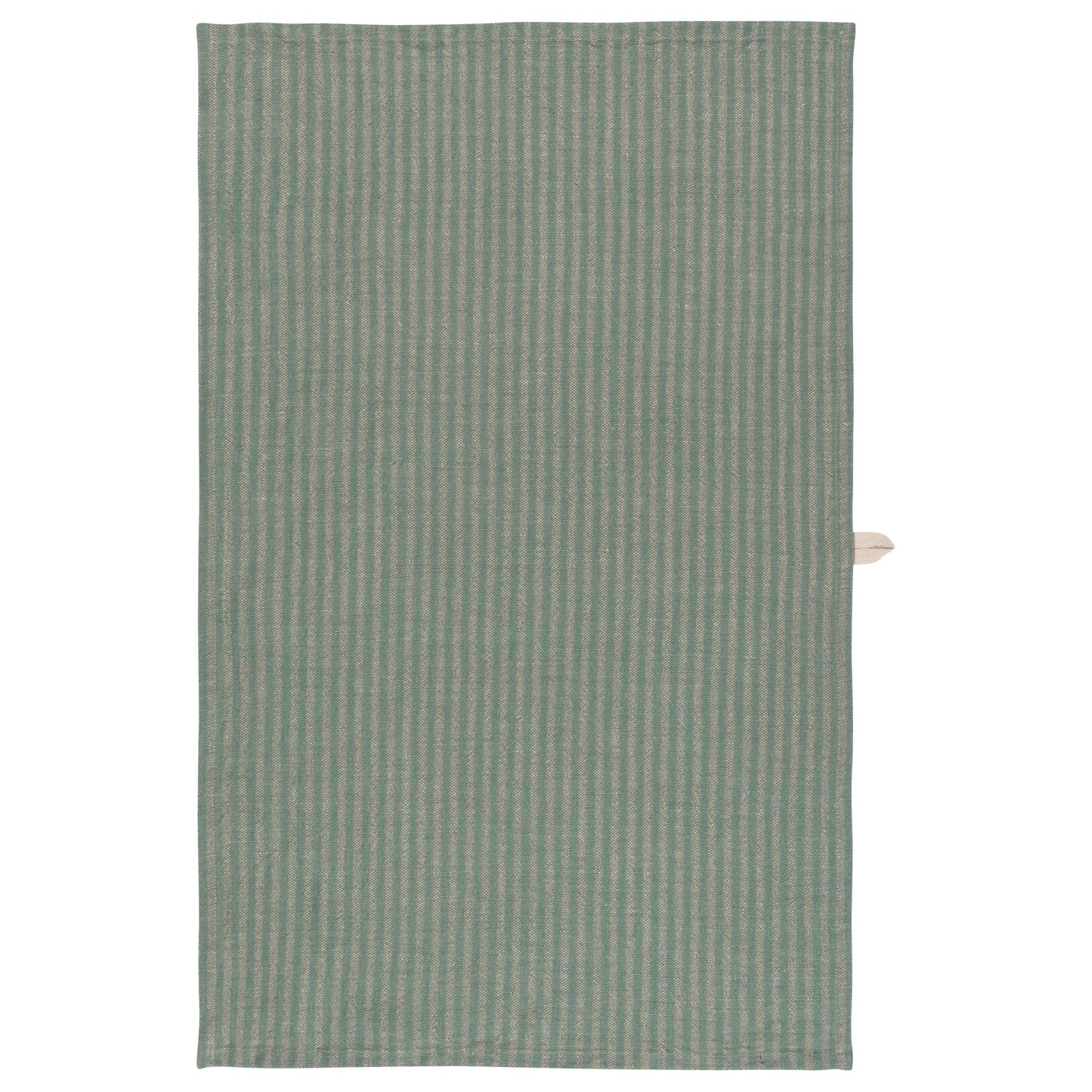 Jade Stripe Linen-Cotton Dishtowel
