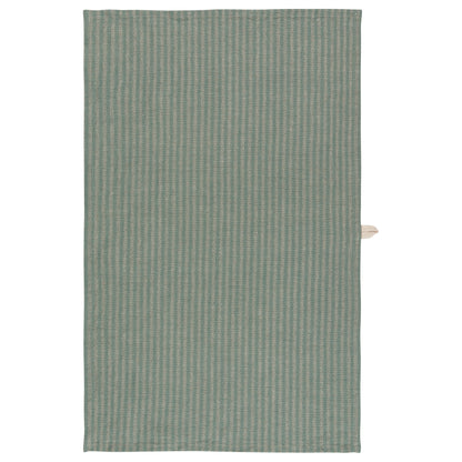 Jade Stripe Linen-Cotton Dishtowel