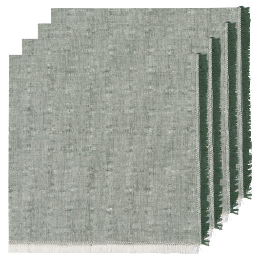 Jade Green Chambray Napkins Set of 4