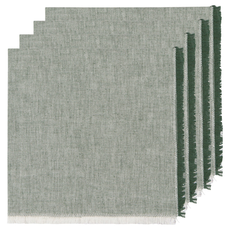 Jade Green Chambray Napkins Set of 4