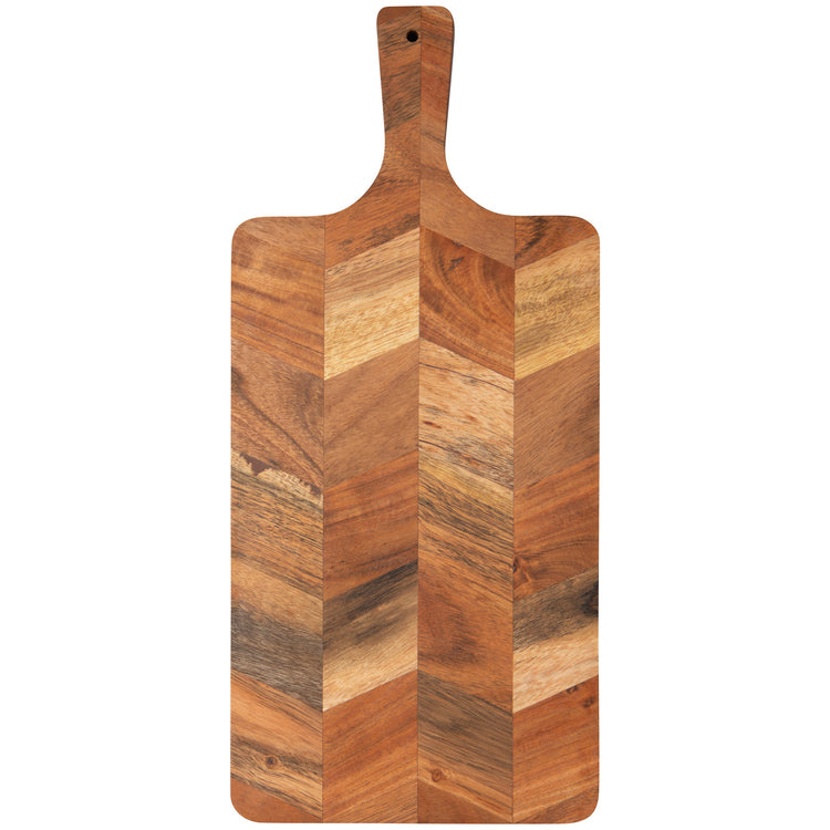 Acacia Chevron Serving Board 17 in