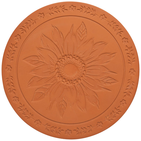 Sunflower Splendor Terracotta Bread Warming Stone