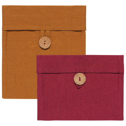 Nourish Wine Amber Snack Bag Set of 2