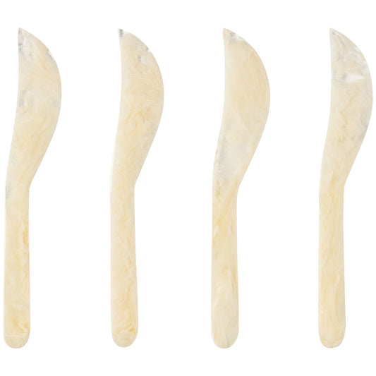 Ivory Resin Spreader Set of 4