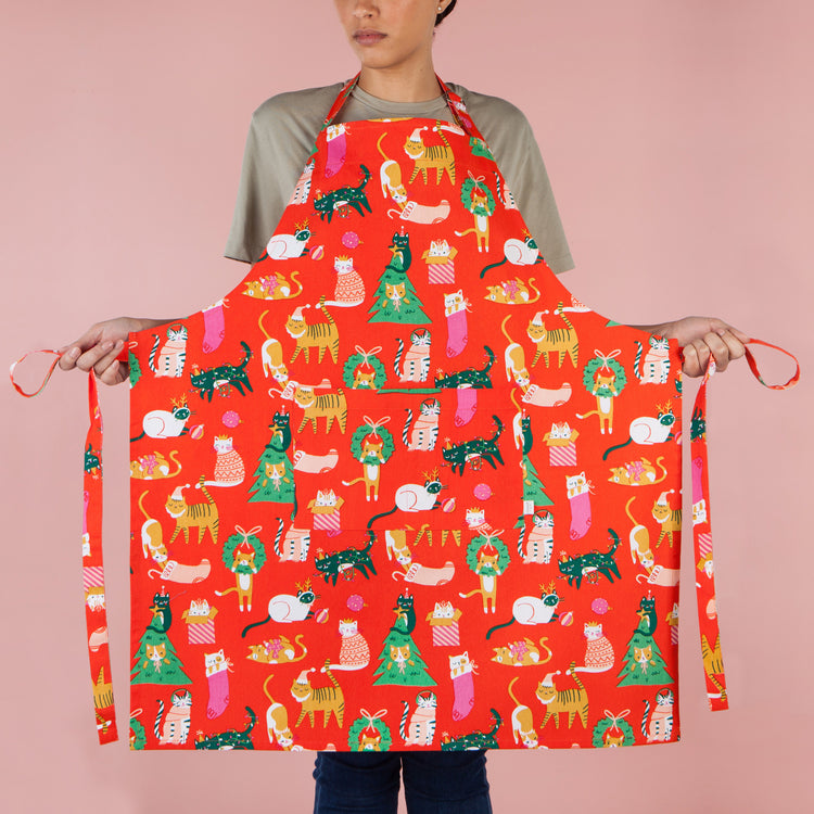 Let it Meow Christmas Apron