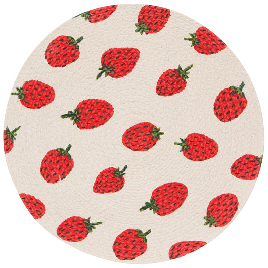 Berry Sweet Braided Round Placemat
