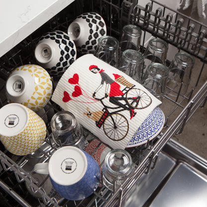 Tour De Paris Swedish Dishcloth