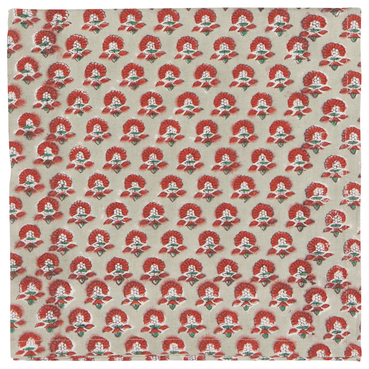 Field Block Print Napkins Set of 4