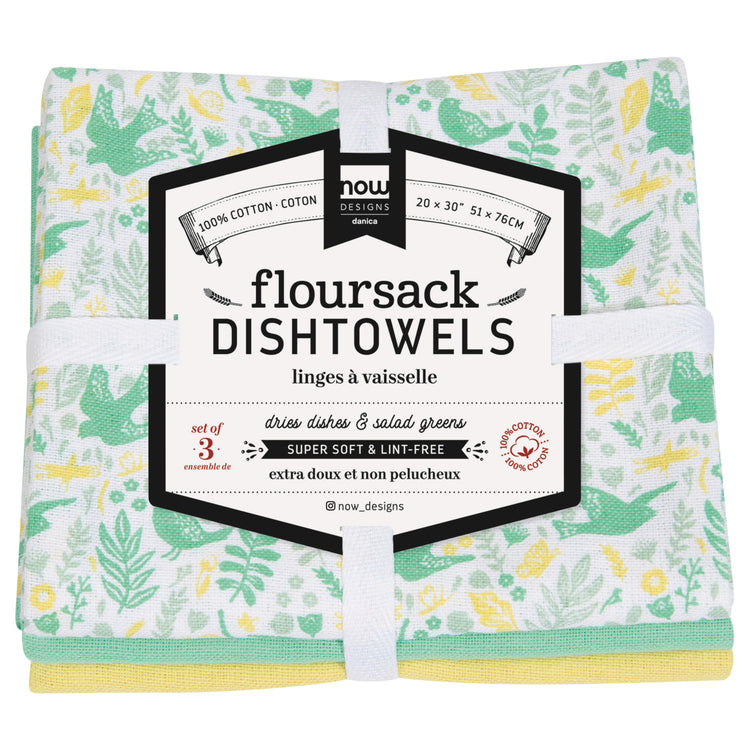 Meadowlark Floursack Dishtowels Set of 3