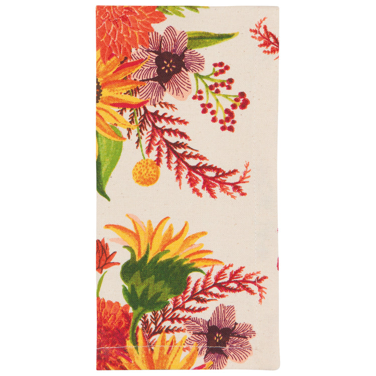 Sunflower Splendor Printed Napkins Set of 4