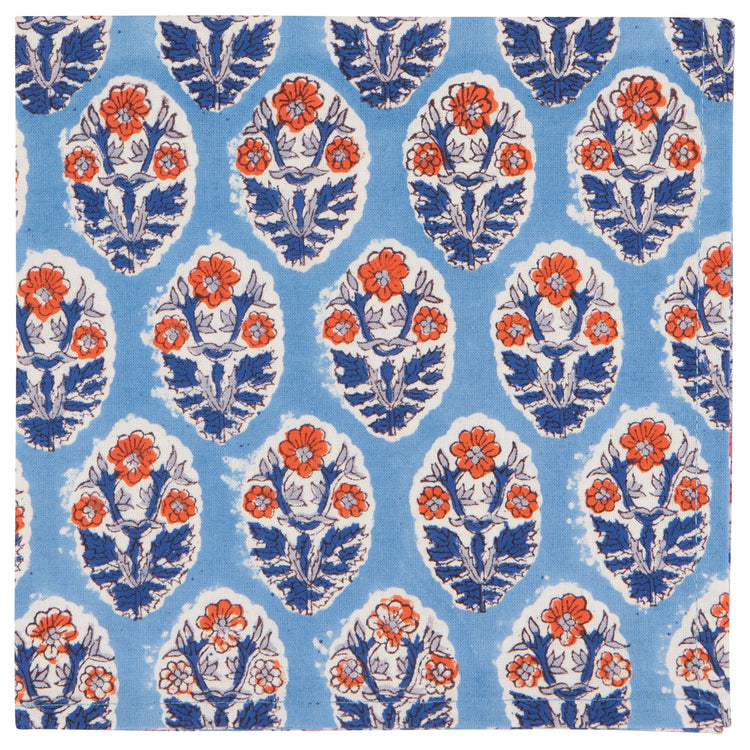 Vista Block Print Napkins Set of 4