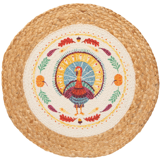 Autumn Plenty Thanksgiving Braided Placemat