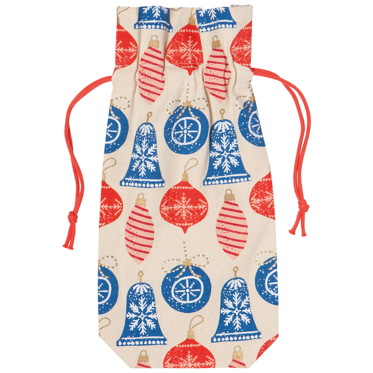 Christmas Charms Wine Bags Set of 2
