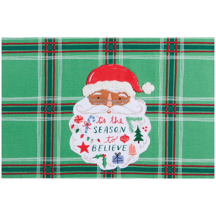 Santa Beard Decorative Dishtowel