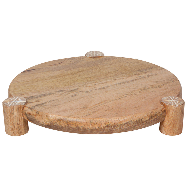 Nosh Mango Wood Round Tray