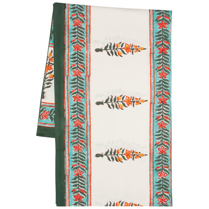 Marigold Block Print Tablecloth 90 x 60 inch