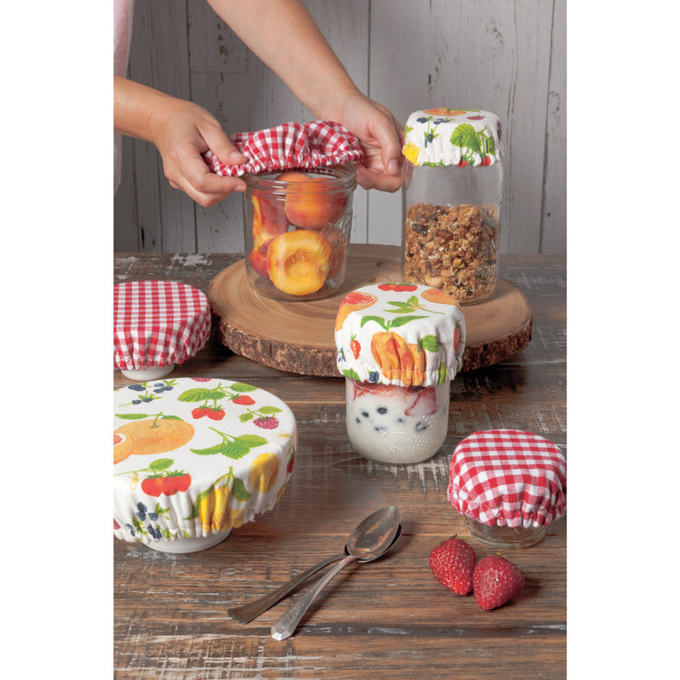 Fruit Salad Mini Bowl Cover Set of 3