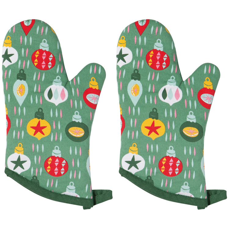 Santa Claws Oven Mitts Set of 2