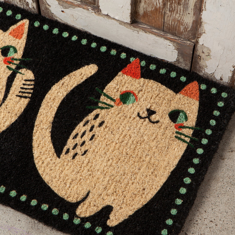 Meow Meow Coir Doormat