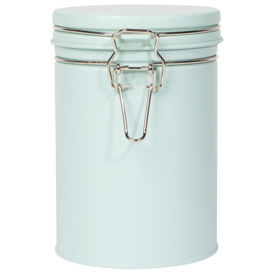 Matte Steele Robins Egg Blue Canister Small
